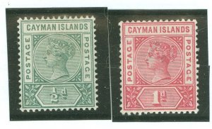 Cayman Islands #1-2 Unused Single (Complete Set)