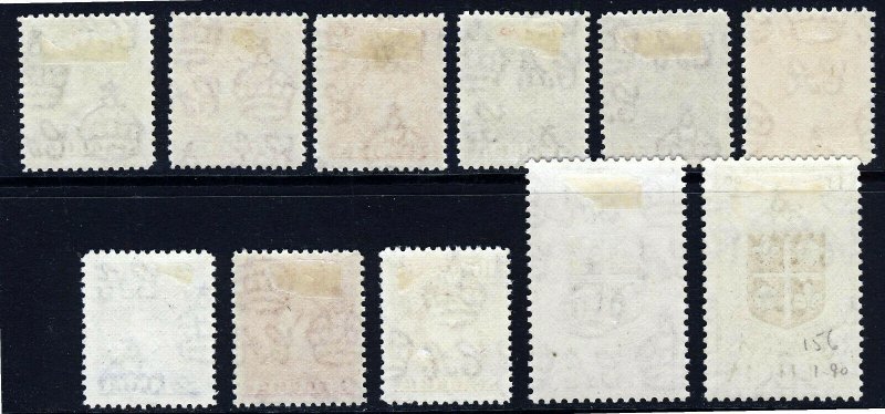 ST LUCIA King George VI 1949-50 Definitive Set to 48 Cents SG 146 to SG 156 MINT