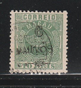 Macao 109 U Surcharge