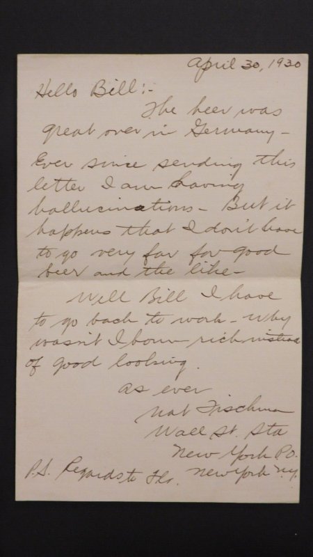 1930 USA Graf Zeppelin Cover Around the World to Bloomfield NJ  # C15 w/ Letter