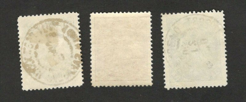 BOSNIA-AUSTRIA - 3 USED OLD STAMPS - 1900/1901.