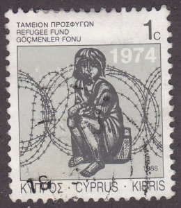 Cyprus RA5 Child Behind Barbed Wire 1988