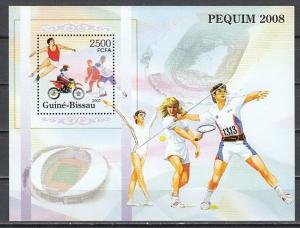 Guinea Bissau, Mi cat. 3127, BL520 A. Beijing Summer Olympics s/sheet. ^