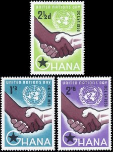 Ghana 1958 Sc 36-38 M lh