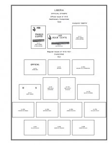 LIBERIA STAMP ALBUM PAGES 1860-2011 (579 PDF digital pages)