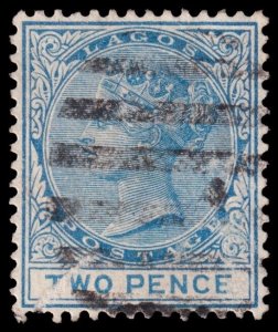 Lagos Scott 8 (1876) Used F, CV $15.00 C