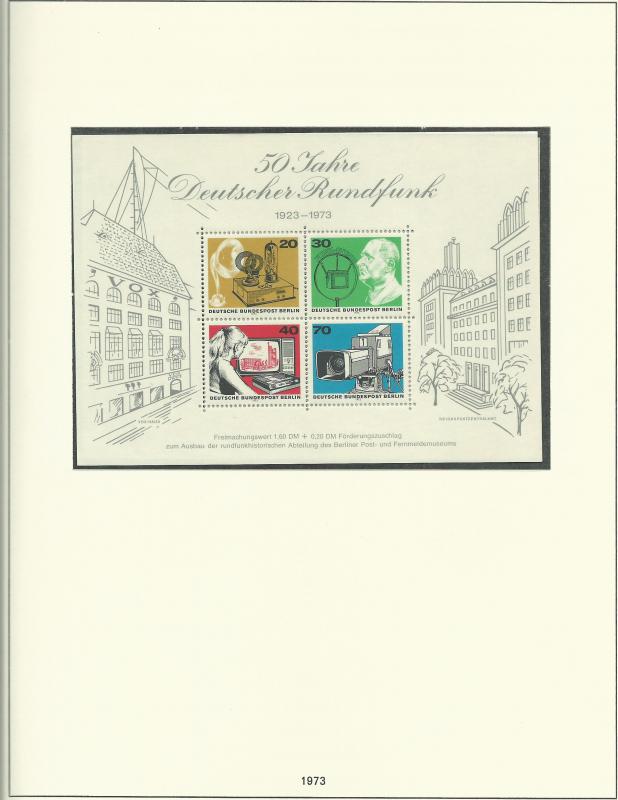 1961-1985 Berlin Unused Never Hinged Stamp Collection In Safe Album