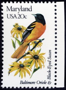 U.S. #1972A 20c MNH (State Birds & Flowers - Maryland)
