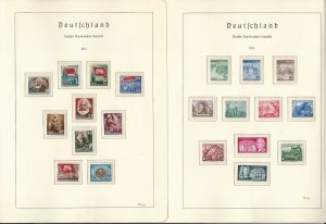 Germany DDR Stamp Collection on 10 Hingless Lighthouse Pages 1949-53, JFZ