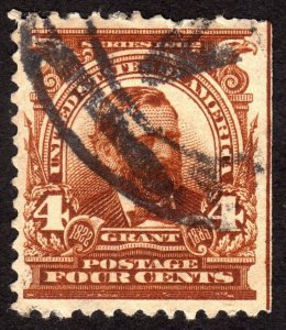 1903, US 4c, Grant, Used, Sc 303