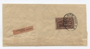 1893 New York to Germany 5 cent columbian on newspaper wrapper [6157.51]