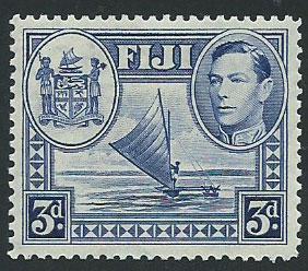 Fiji  GVI SG 257  MH perf 12½