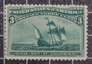 Scott 232 - 3 Cents Colombian - MNH - Nice Stamp - SCV - $97.50