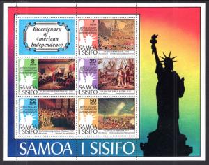 Samoa 432a US Bicentennial Souvenir Sheet MNH VF