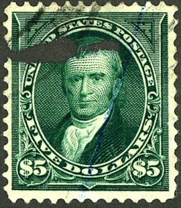 U.S. #263 USED LARGE TEAR BADLY DAMAGED