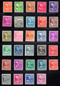 803-831 Mint,OG,NH... SCV $33.75... Nice Short Set