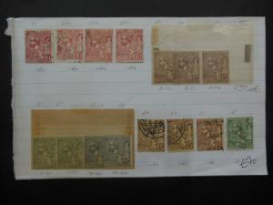 MONACO : Very nice Mint & Used collection old time approval pages. Cat €2,465.00