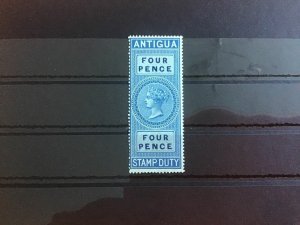 Antigua 1870 BF4 MNH 4 Pence Stamp Duty Stamp R39491