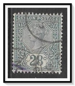 Ceylon #139 Queen Victoria Used