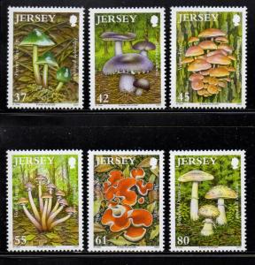 Jersey Sc 1402-7 2009 Mushrooms stamp set mint NH