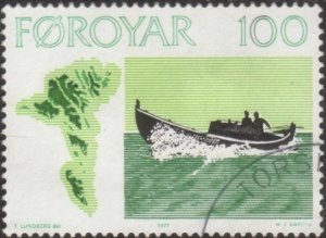 Faroe Islands 1977 SG23 100o Motor Fishing Boat FU