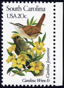 U.S. #1992A 20c MNH (State Birds & Flowers - South Carolina)