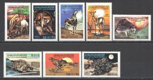 Wb323 1979 Libya Fauna Wild Animals Set Mnh