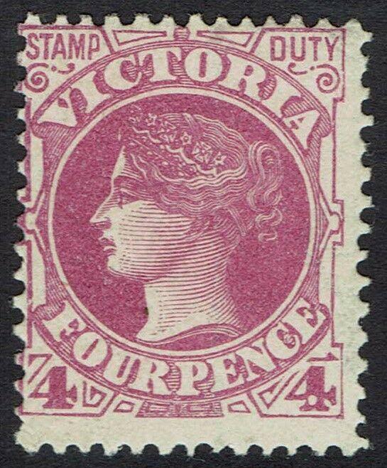 VICTORIA 1885 QV STAMP DUTY 4D 