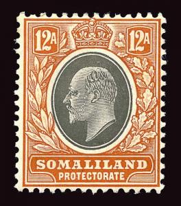 SOMALILAND PROTECTORATE Scott #48a (SG 53a) 1911 King Edward VII unused OG HR