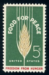 US Stamp #1231 Food For Peace 5c - PSE Cert - XF-SUP 95 - MNH