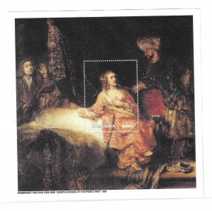 Uganda 2003 Rembrandt Paintings S/S Sc 1802 MNH C17