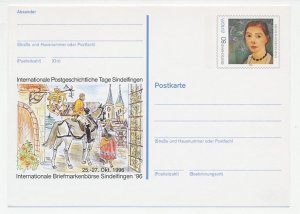 Postal stationery Germany 1996 Horse - Postilion - Postman