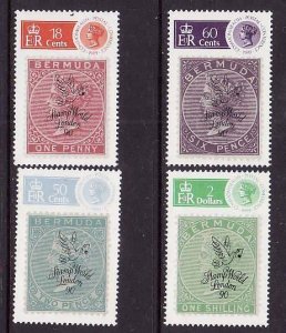Bermuda-Sc#594-7- id9-unused NH set-Stamp on Stamp-London '90-