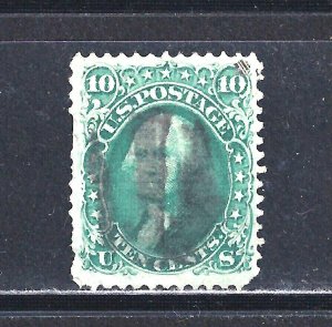 #68 US 10 CT GREEN WASHINGTON-USED-N/G-FINE-VF