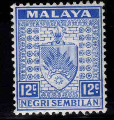 MALAYA Negri Sembilan Scott 28 MH* coat of arms stamp