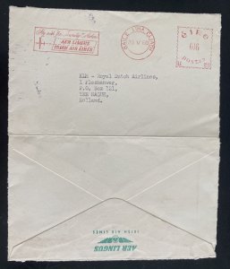 1960 Dublin Ireland Meter Cancel Cover To The Hague Netherlands aer Lingus