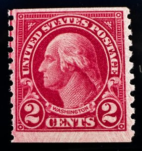 US Scott # 599b Carmine Lake M OG NH F with a regular 599 VF M OG NH