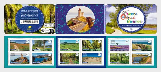 2023 France Land of Tourism - BKLT of 12 (Scott NA) MNH