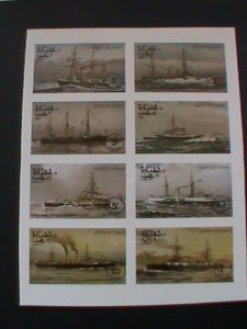 ​STATE OF OMAN  STAMP-17TH CENTURY CLASSIC SHIPS- IMPERF MNH - MINI SHEET.