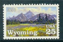 2444 25c Wyoming Fine MNH