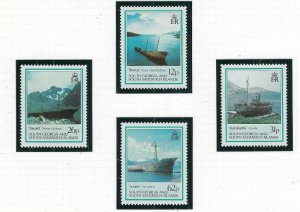 South Georgia 145-48 MNH 1990 Shipwrecks (fe8199)