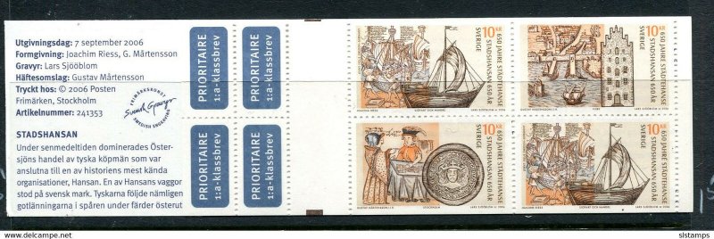 Sweden 2006 Booklet Sc 2543a MNH 12654