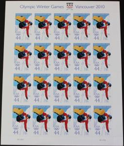 US #4436 Mint Sheet Vancouver Winter Olympics 