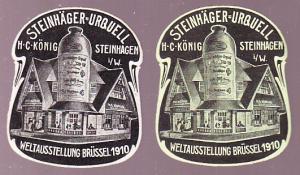 Steinhager-Urquell Brewery Poster Stamps