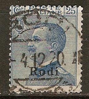 Italy Off Agean Rhodes 7 Mi 7X Used Fine 1912 SCV $5.75