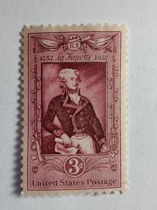 SCOTT #1097 SINGLE MINT NEVER HINGED LAFAYETTE BEAUTY