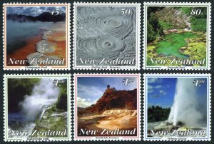 New Zealand 1155-1160, MNH. Mi 1284-1289. Thermal Wonders, Falls, Geyser, 1993.