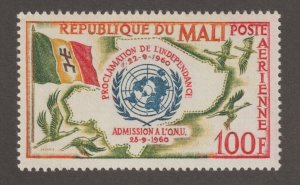 EDSROOM-17154 Mali C11 MNH 1961 Complete Air Mail United Nations