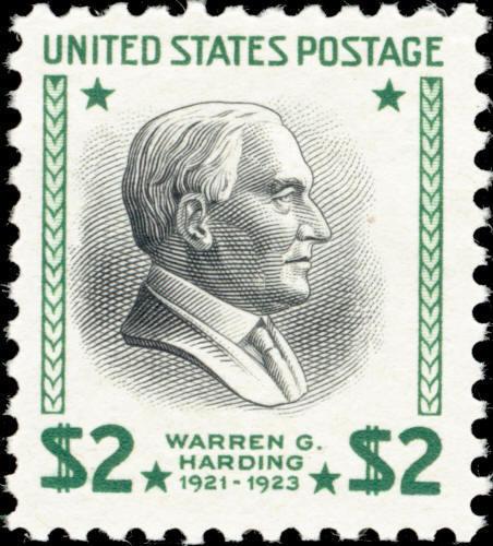 1938 $2 Warren G. Harding, 29th President Scott 833 Mint F/VF NH