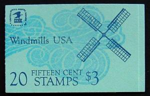 USA, Scott BK135, Booklet of 20 Windmill stamps